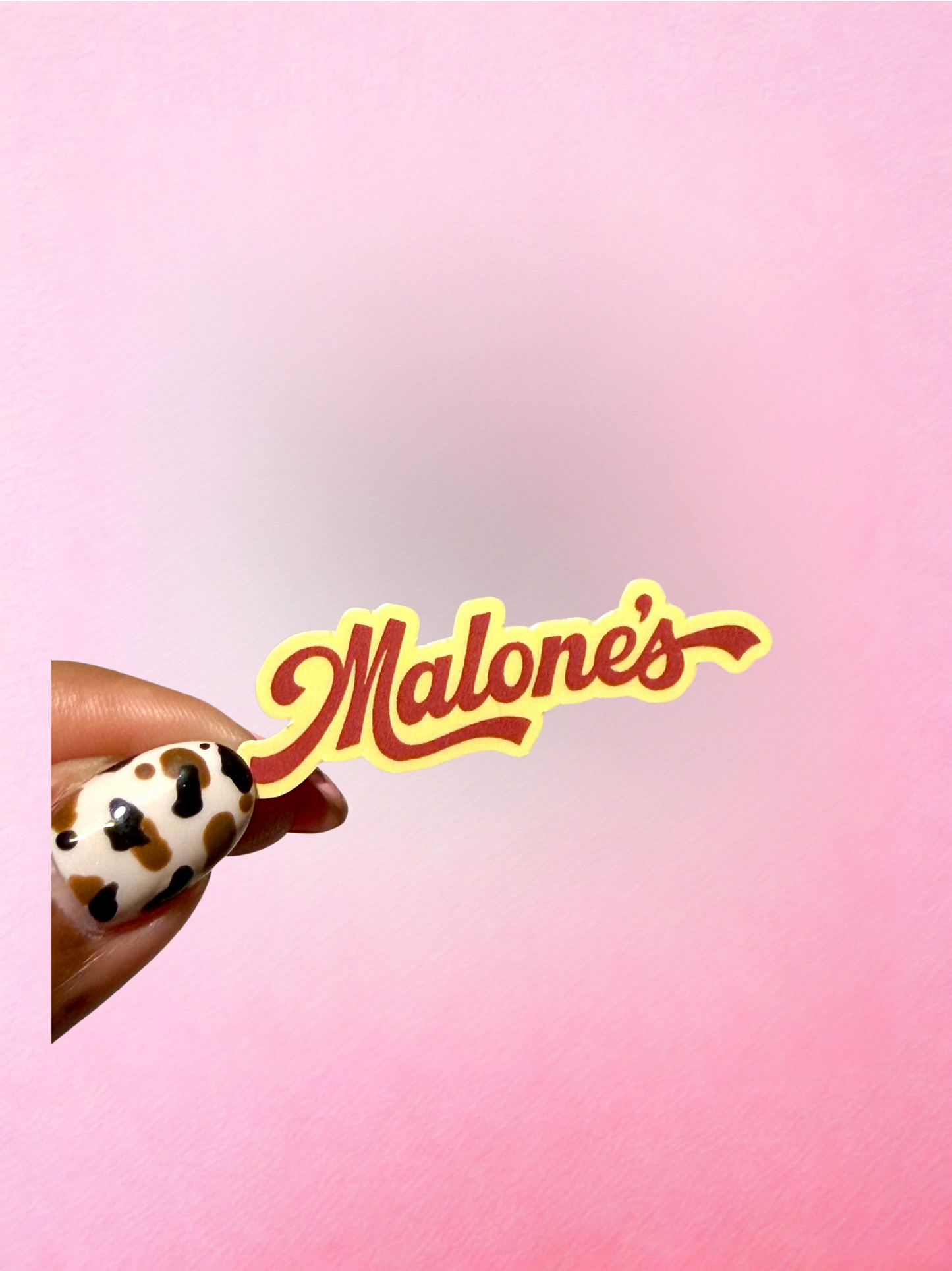 Malone’s Vinyl Sticker – Hockey Romance Reader Sticker Inspired by Off Campus