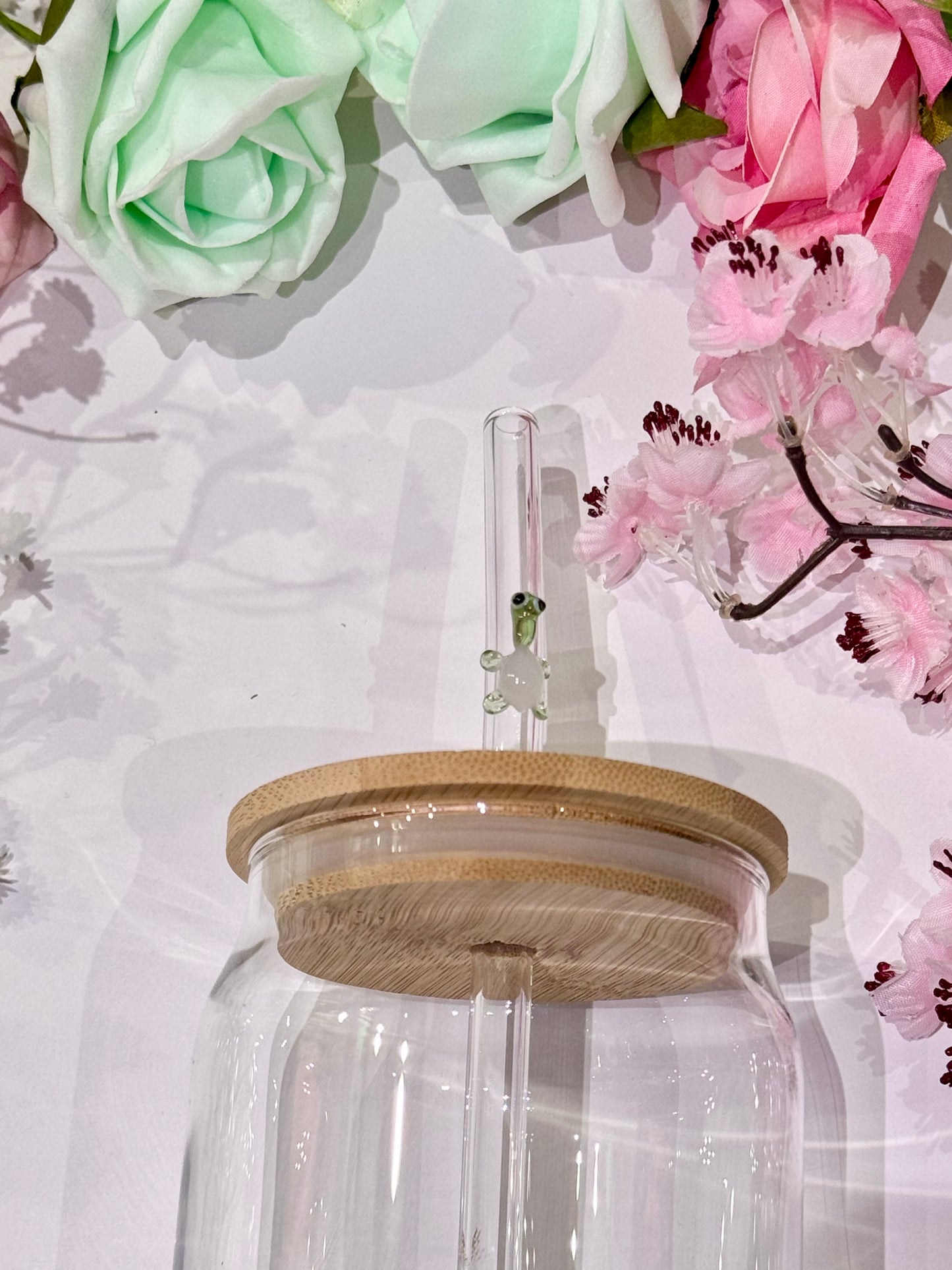 Tortoise Glass Straw