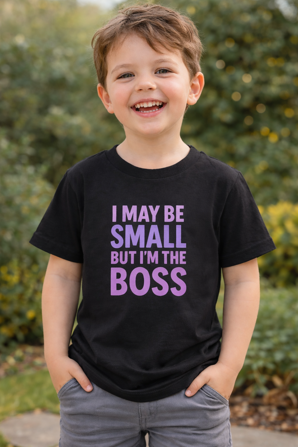 I May Be Small But I’m The Boss Kids T-Shirt
