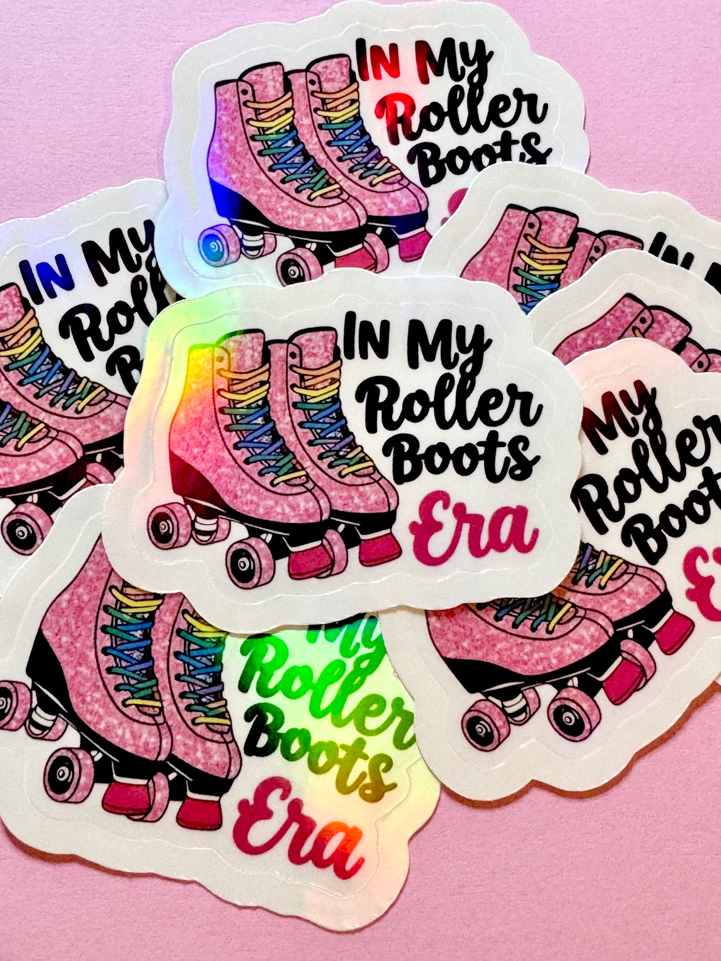 In My Roller Boots Era Vinyl Sticker – Retro Skates Aesthetic