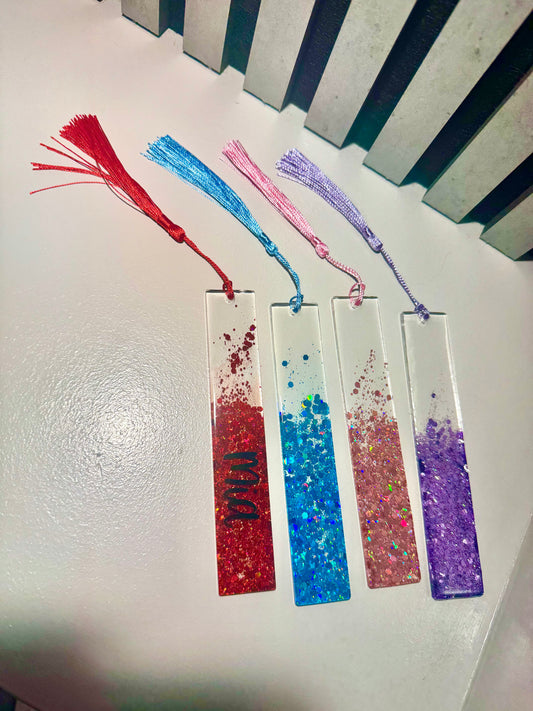 Personalised Acrylic Glitter Bookmark