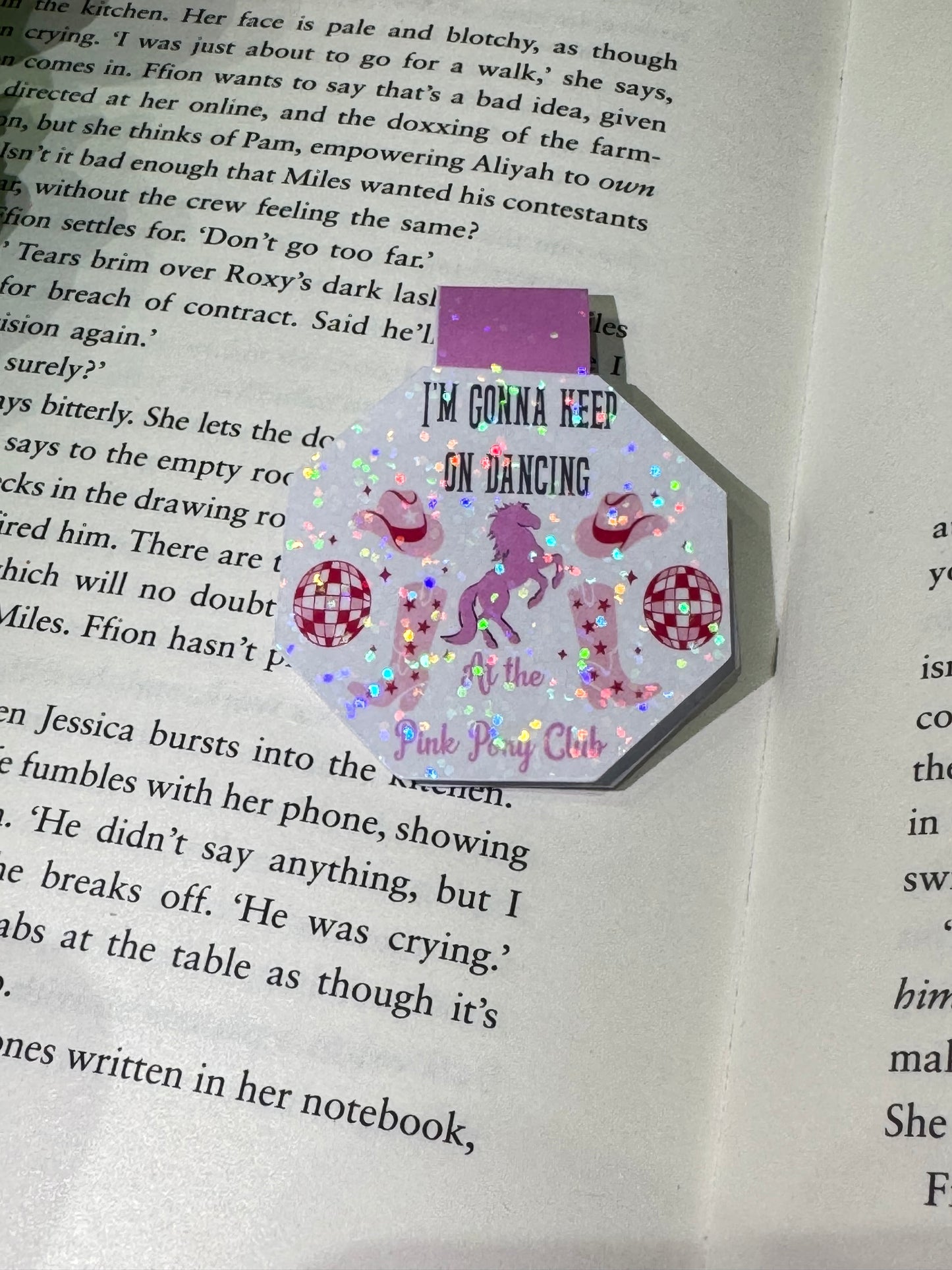 Pink Pony Club Magnetic Bookmark