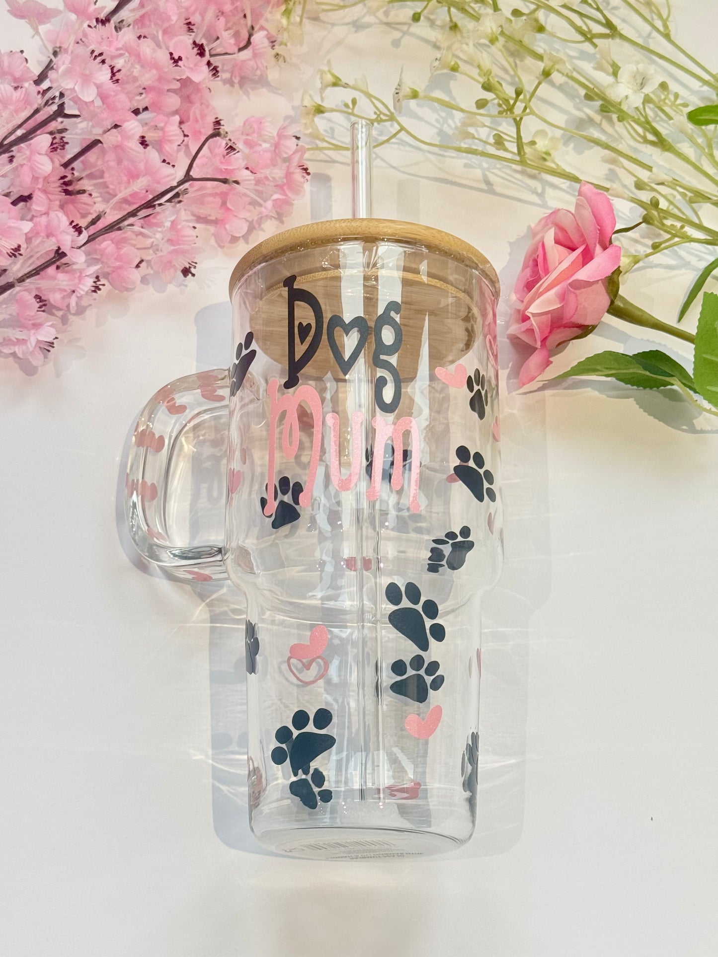Dog Mum Large Glass Tumbler