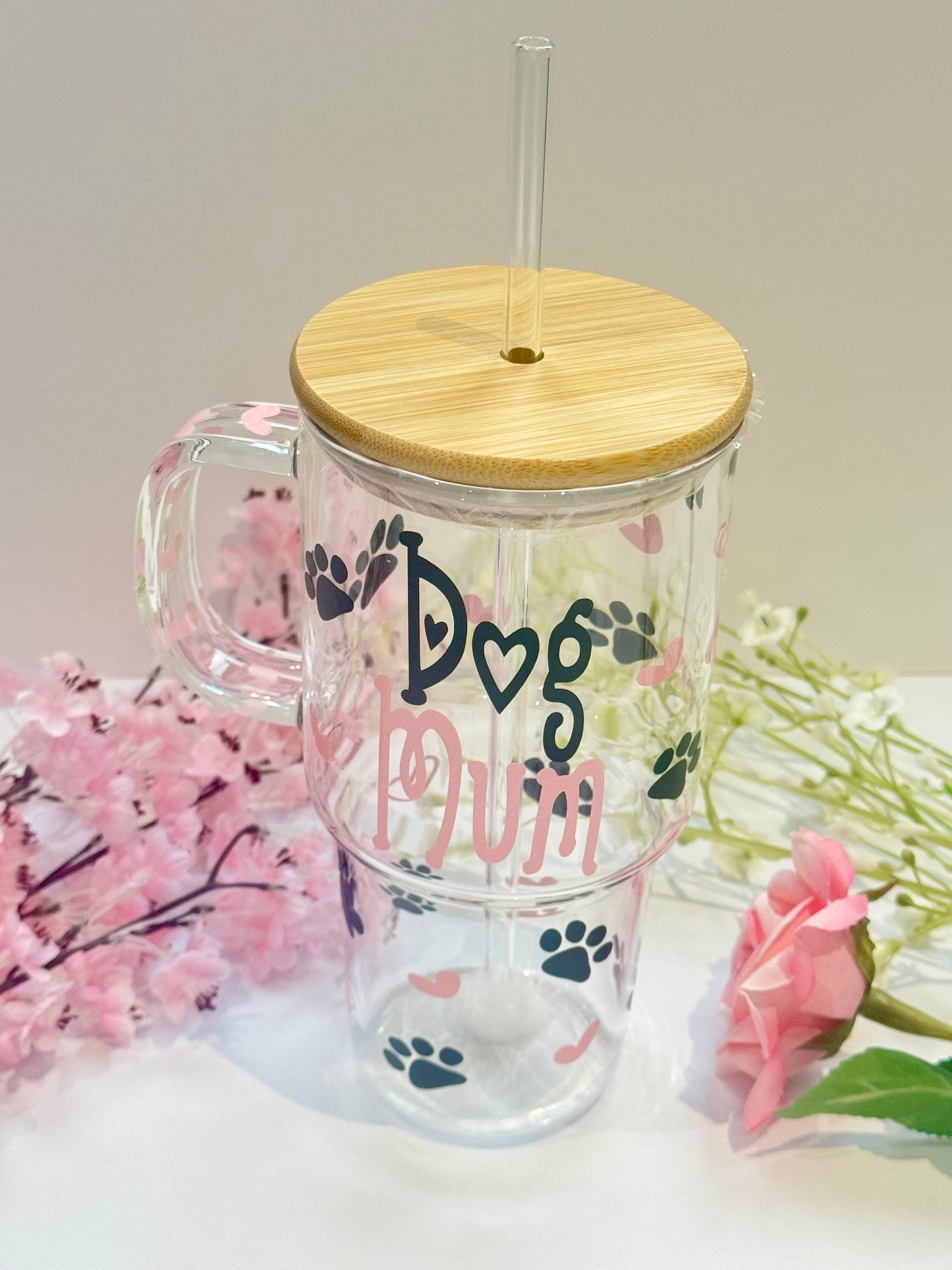Dog Mum Large Glass Tumbler