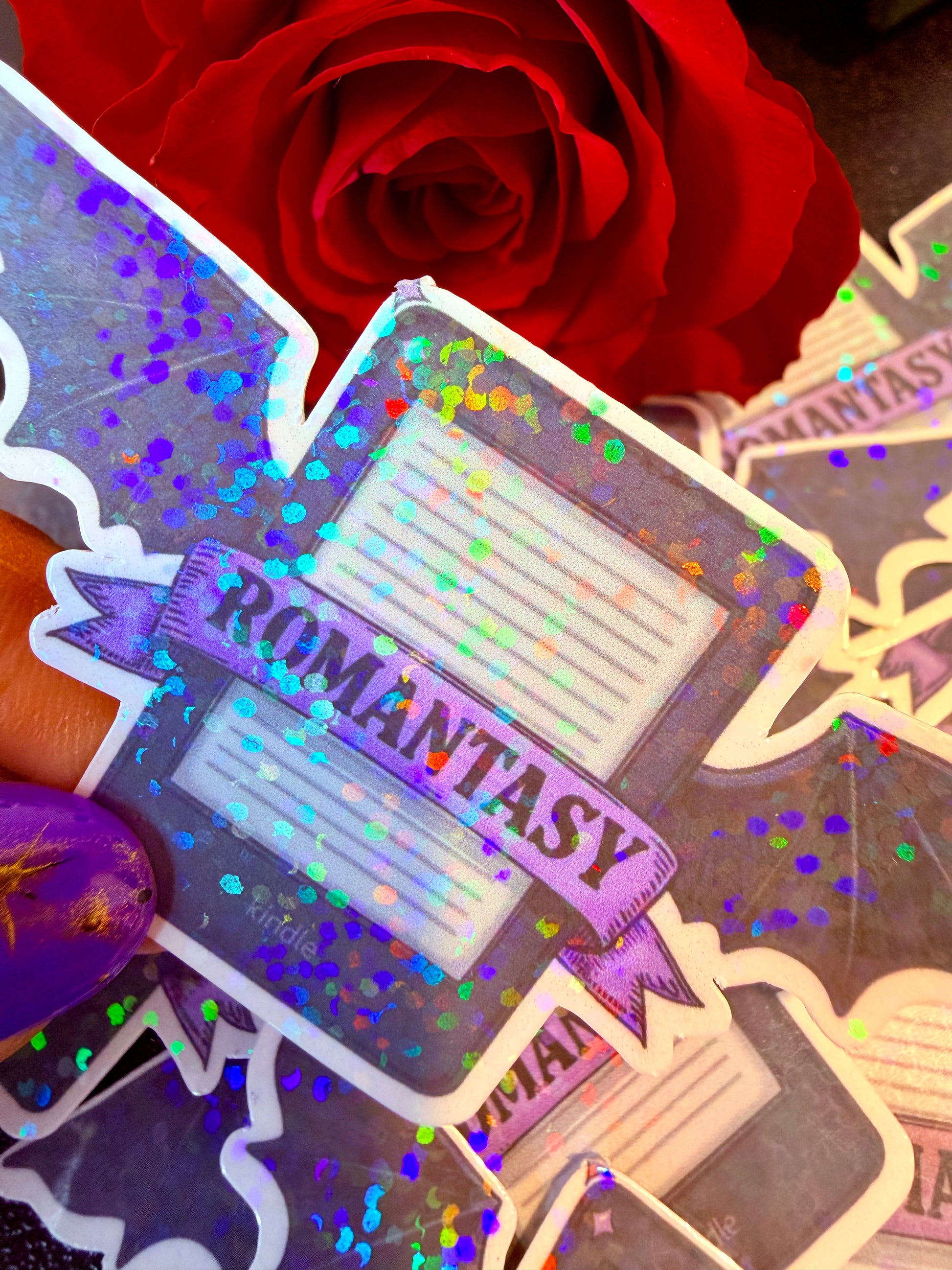 Fantasy Kindle aesthetic vinyl sticker